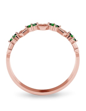 Anillo Amelie Joyas 10 k de oro zirconia brillante