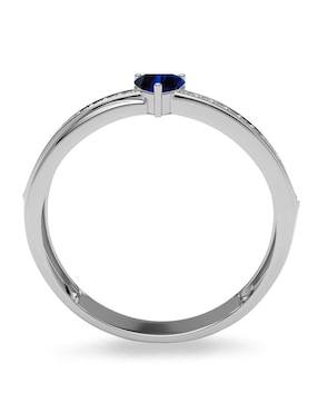 Anillo de corazón Amelie Joyas 14 k de oro zirconia brillante