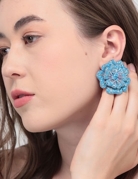 Aretes de flor Guess Botanica