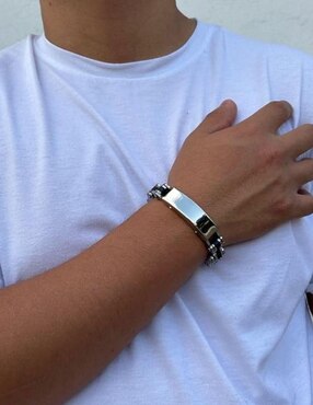Brazalete Mayfer Joyería Mayfer Homme con acabado pulido