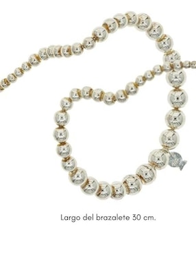 Brazalete Clio Blue de plata con perla p 925