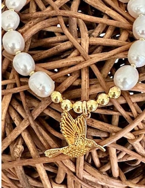 Brazalete Ablime Joyería con perla Colibrí