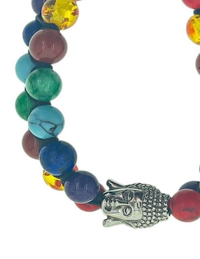 Brazalete Mayfer Joyería con turquesa, amatista, ónix, sodalita y malaquita Homme