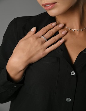 Anillo Gladkova Joyería P 925 de plata zirconia brillante