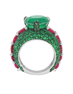 Anillo Gladkova Joyería P 925 de plata esmeralda brillante