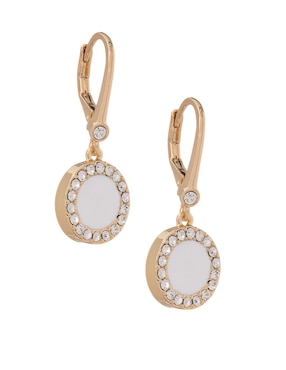 Aretes circulares Dkny con acabado brillante resina