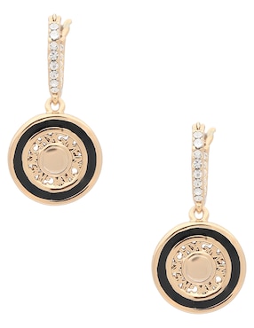 Aretes Cortos Circulares Givenchy Coin Logo Con Acabado Pulido