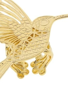 Anillo de colibrí Ablime Joyería con acabado baño de oro
