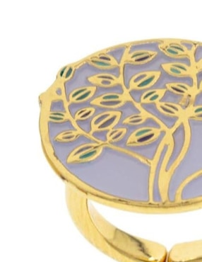 Anillo de árbol Ablime Joyería con acabado baño de oro