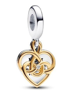 Charm De Corazón Pandora Moments De Plata P925 Diamante