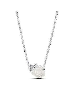 Collar De Flor Pandora Moments De Plata P925