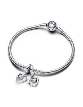 Charm de corazón Pandora moments de plata P 925