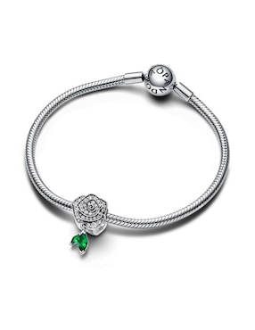 Charm de flor Pandora moments de plata P 925