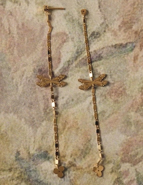 Aretes de libélula Chica Apodemia Dragonfly con acabado brillante