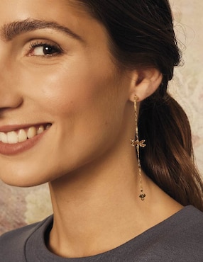 Aretes de libélula Chica Apodemia Dragonfly con acabado brillante