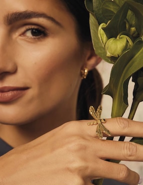 Anillo de libélula Apodemia Dragonfly Chica brillante