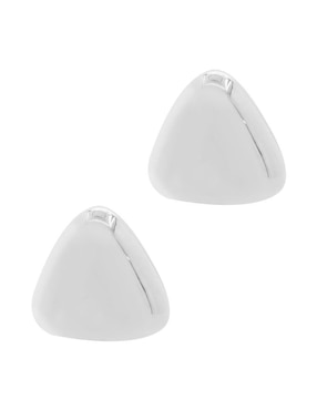 Aretes triangulares Oro Angelus con acabado brillante