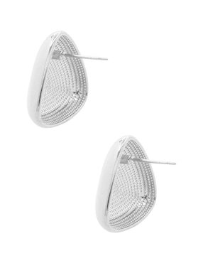 Aretes triangulares Oro Angelus con acabado brillante