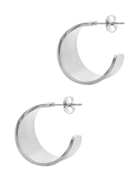 Aretes redondos Oro Angelus con acabado brillante