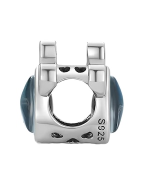 Charm de huella Miow kiki de plata P 925