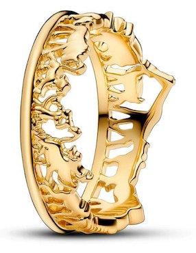 Anillo Pandora Disney x de plata P 925 con acabado baño de oro