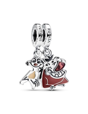 Charm De Timón Y Pumba Pandora Disney Rey León De Plata P 925