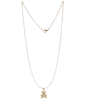 Collar con dije de oso Oro Angelus