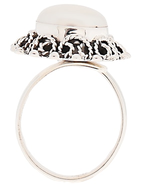 Anillo Mauricio Serrano Jewelry Perla Grecas P 925 de plata perla brillante