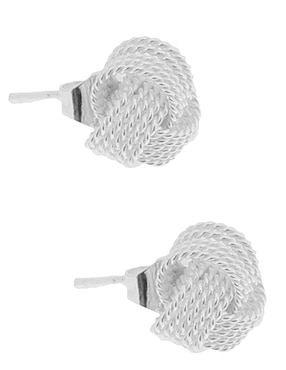 Aretes y collar redondos Mauricio Serrano Jewelry Torzal RD de plata P 925