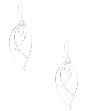 Aretes Mauricio Serrano Jewelry Casquillas Cerillo de plata P 925 con acabado brillante