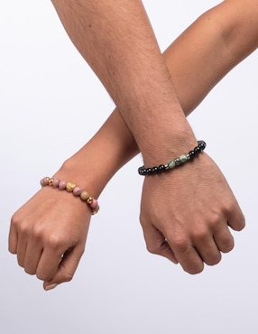Set pulsera Luckyly con acabado liso