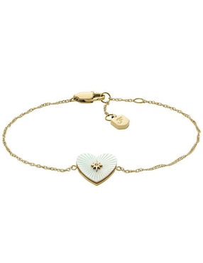 Pulsera Fossil Radiant Love Con Acabado Pulido