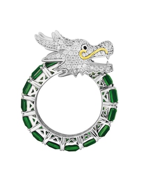 Anillo Gladkova Joyería P 925 de plata esmeralda brillante