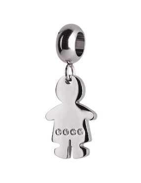 Charm De Niño Luckyly Para Pulsera Zirconia Cúbica