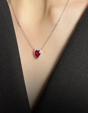 Collar de corazón Gladkova Joyería de plata P 925