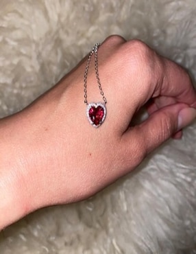 Collar de corazón Gladkova Joyería de plata P 925