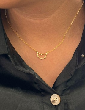 Collar con dije Mayfer Joyería Constelaciones de plata P 925