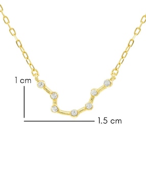 Collar con dije Mayfer Joyería Constelaciones de plata P 925
