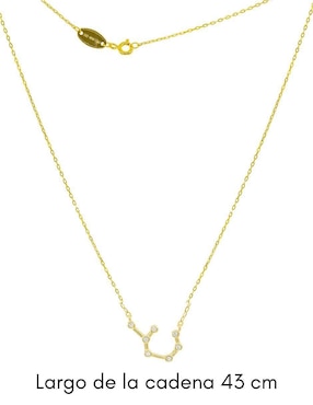 Collar con dije Mayfer Joyería Constelaciones de plata P 925