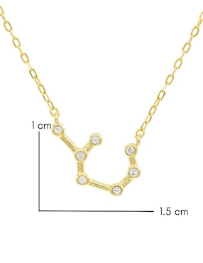 Collar con dije Mayfer Joyería Constelaciones de plata P 925