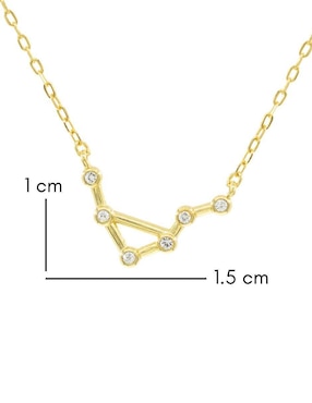 Collar con dije Mayfer Joyería Constelaciones de plata P 925