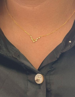 Collar con dije Mayfer Joyería Constelaciones de plata P 925