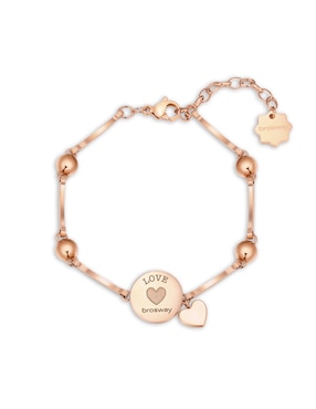 Brazalete Brosway Chakra con acabado baño de oro rosa