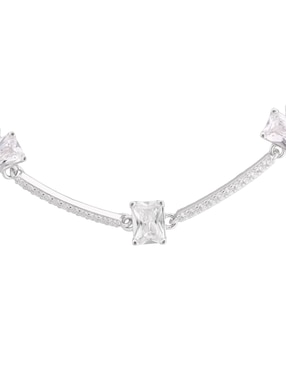 Brazalete Brosway de plata P 925 Fancy Infinite White con acabado brillante