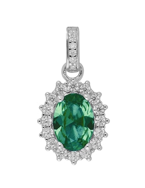 Charm Circular Brosway Fancy Life Green De Plata P 925 Zirconia