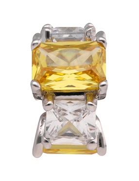 Charm Circular Brosway Fancy Energy Yellow De Plata P 925 Zirconia