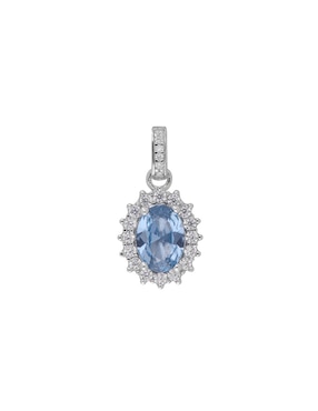 Charm Brosway Fancy Cloud Light Blue De Plata P925 Zirconia