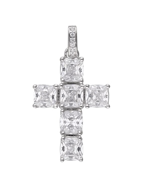 Charm De Cruz Brosway Fancy Infinite White De Plata P 925 Zirconia