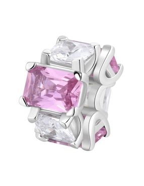 Charm circular Brosway fancy vibrant pink de plata P 925