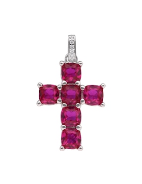 Charm De Cruz Brosway Fancy Passion Ruby De Plata P 925 Zirconia